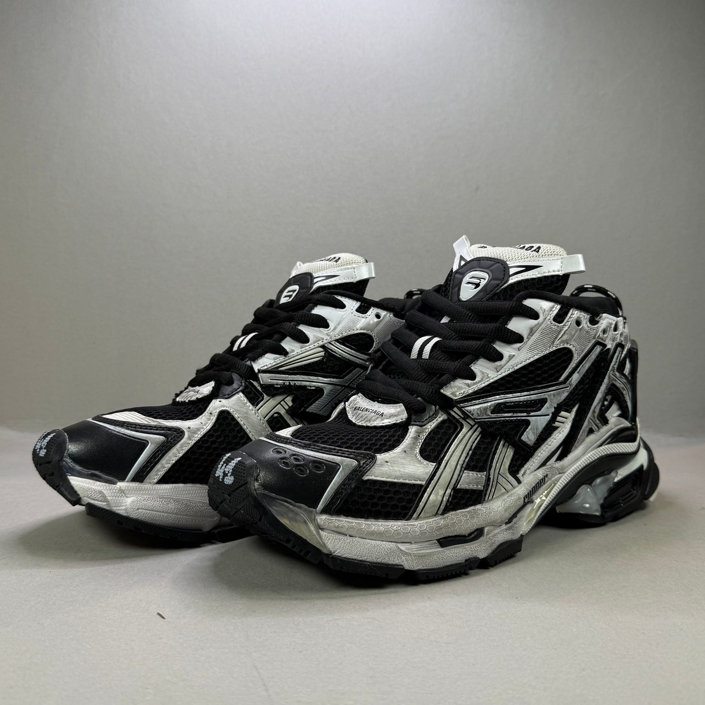 Balenciaga Runners "Black And White"