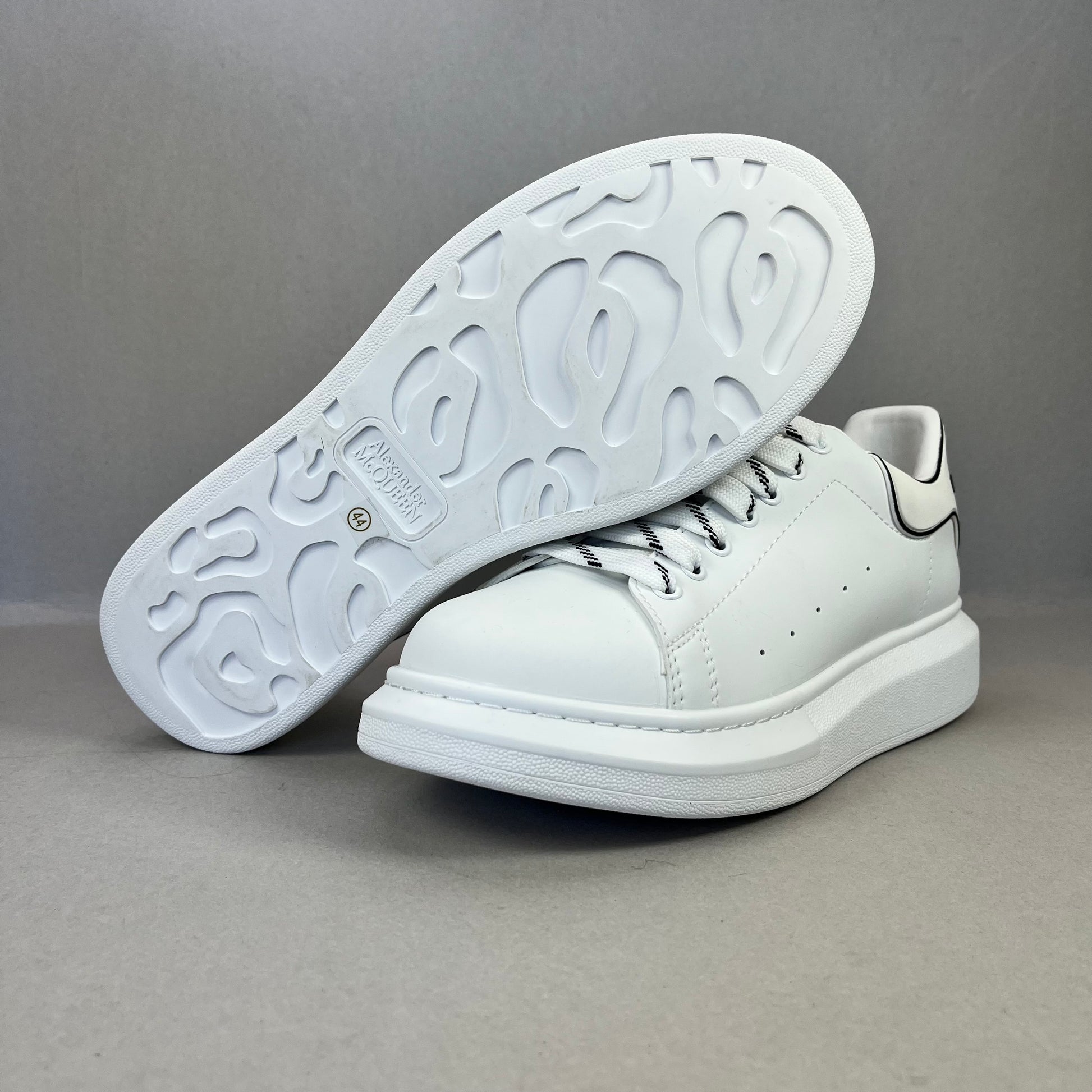 Alexander McQueen Oversized Sneaker “New Tech Calf - White Black”