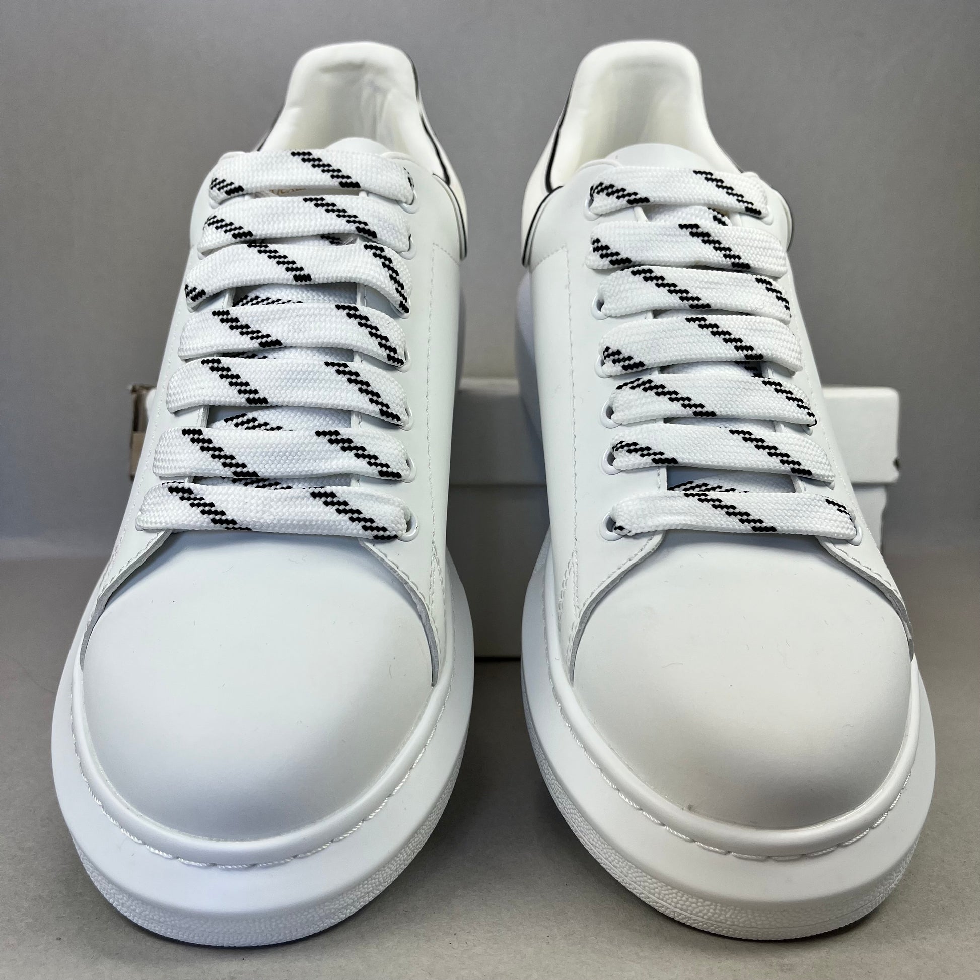 Alexander McQueen Oversized Sneaker “New Tech Calf - White Black”